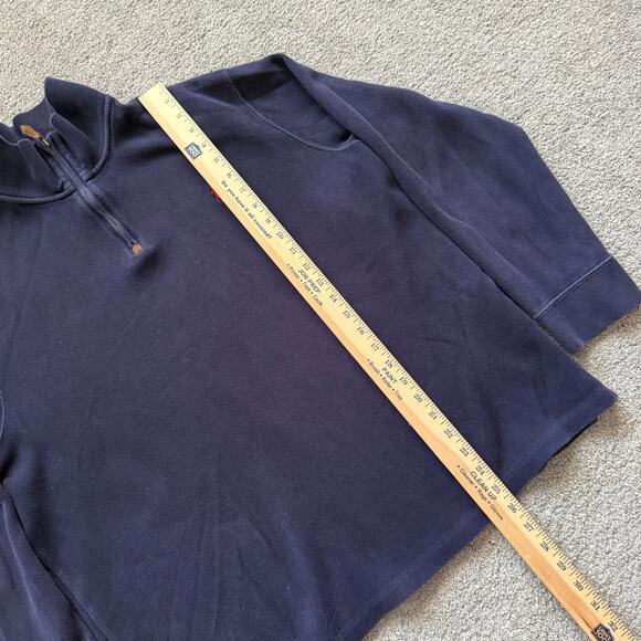 Ralph Lauren Polo Men’s Sz XL Sweater Quarter Zip Sweater Navy Blue - Picture 5 of 5